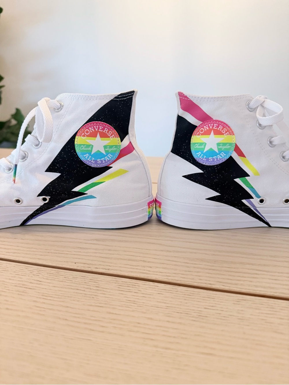 Converse Chuck Taylor All Star High Pride Lightning Bolt Sneakers M10/W12 - Picture 7 of 11